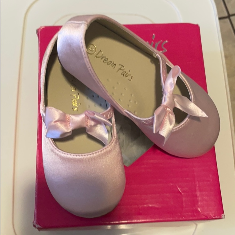 Pink flats